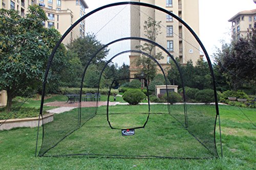 GALILEO The Best Value Cage Ideal| 16mm high-strength steel pipes,Baseball and Softball With Built In Pitching Machine Harness For Safety (Machine NOT Included)|Baseball |