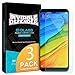 Ringke Tempered Glass Screen Protector Compatible with Xiaomi Redmi 5 Plus Invisible Defender 3-Pack Case Compatible Ultimate Clear Shield, High Definition Quality, 9H Hardness Technology