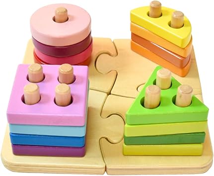 geometric stacker toddler toy