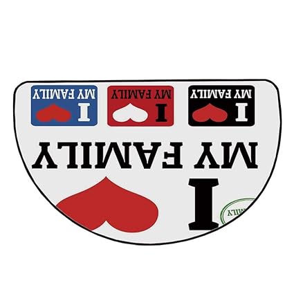 Amazon Com Family Comfortable Semicircle Mat Signs And Labels I