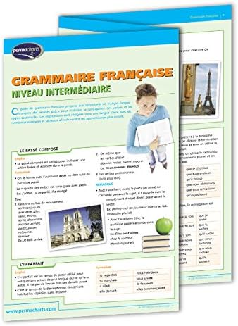 Grammaire Francaise Guide - Quick Reference Guide by Permacharts