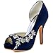 ELEGANTPARK Wedding Shoes for Bride High Heel Platform Bridal Shoes Rhinestones Wedding Heels for Women Pumps Satin Evening Party Prom Dress Pumps