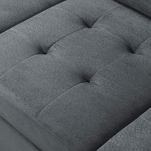 Merax Sectional Sofa with Chaise and Ottoman 3Piece Sofa for Living