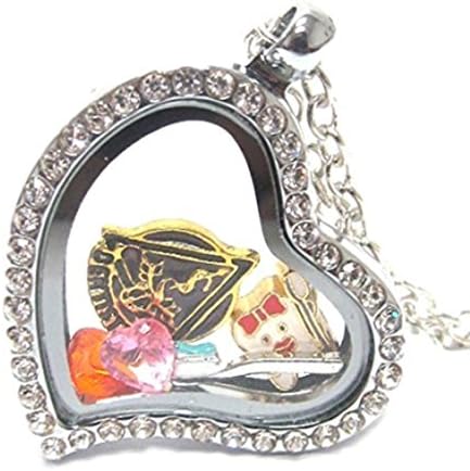 Dentist Crystal Locket Necklace BR Mini Floating Charms Toothbrush Tooth Dental Ball