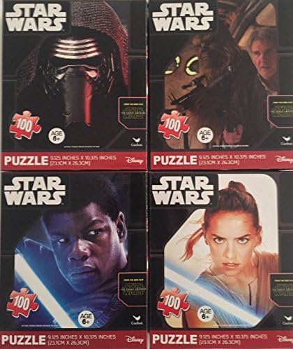 Star Wars Jiggsaw Puzzles w/FREE BAG(4 sets. 3 - 100 Piece / 1 - 300 Piece)