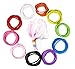 20CT Black Hair Elastics for Thick Hair, Elastic Hair Ties for Women, No Metal Ponytail Holders, Hair Ties for Men, Hair Ties for Girls