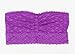Pinkin's 6 Pack Lace Tube Top Bandeua (2XL) Black, Purple, Gray, Beige, White, and Pink