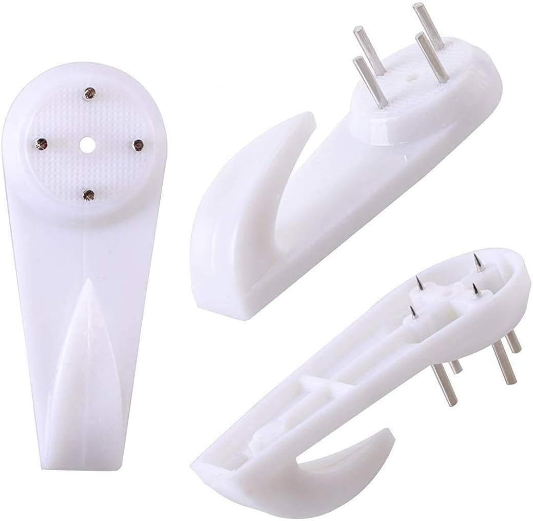 25lbs Hanger Uses for Hardware,Fasteners & Hooks Wall Mount Non-Mark Hooks Picture Photo Frame Hangers 40MM (50PC)