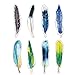 30 Pcs Bookmarks Set Feather Shaped