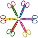 HOMEE Safe Paper Edging Scissors Colorful Decorative Paper Edge Scissor for Kids, 6 Pieces of a Pack,Kids Toy Scissors Kids for Teachers Students, preschool scissors Crafts, Scrapbooking, DIY Photo