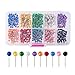 Zealor 1/8 Inch Map Push Pins, Map Tacks with 10 Assorted Colors, 500 Pieces
