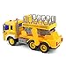 Gizmovine Friction Powered Lift Bucket Truck Toy, Super Duty Lift Construction Vehicle Toy for Kids, 1:16 Scale