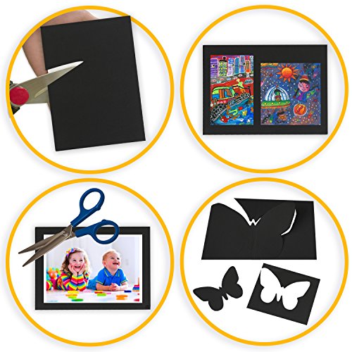 Eva Foam Sheets in Black, 9x12 Inches, 6mm- Extra Thick! Great Craft Foam Paper (10)