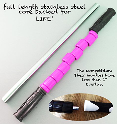 The Muscle Stick Original Muscle Roller | Muscle Roller Stick - The Stick All Purpose for Newbies - Original Pink