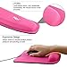 NEX Ergonomic Mouse Pad with Wrist Support, Memory Foam Keyboard Wrist Rest for Computer, Laptop(Pink)