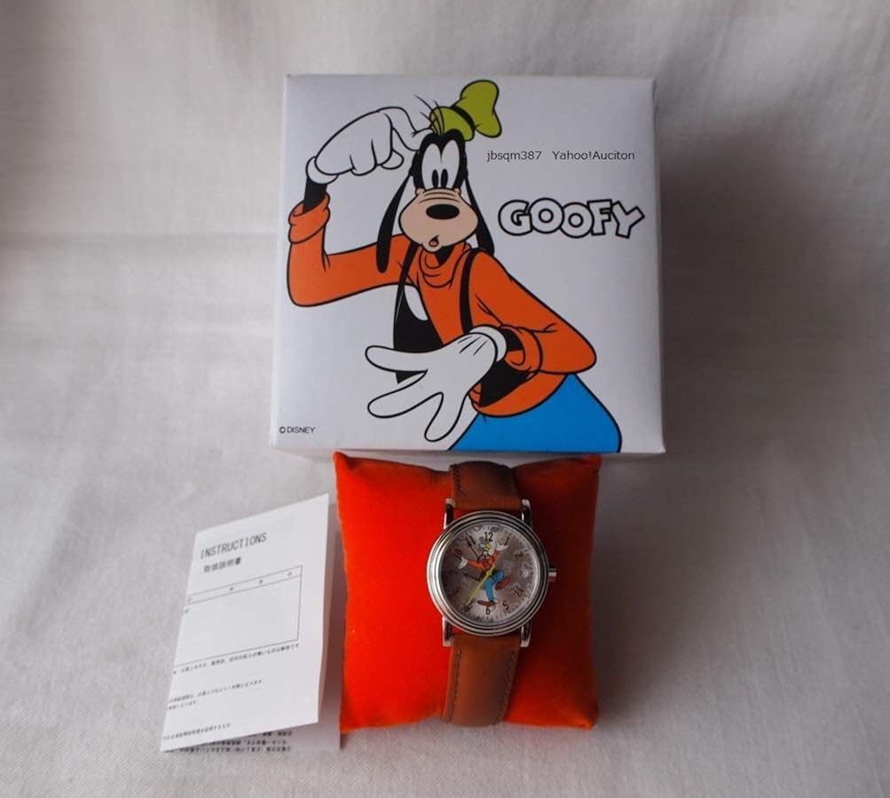 Amazon ディズニーストア グーフィー 腕時計 300本 限定 シリアルナンバー 本革ベルト ボックス スクリーンデビュー メンズ腕時計 腕時計 通販