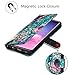 Hocase Galaxy S10 Plus Case, PU Leather Full Body Protective Phone Case with Credit Card Holders, Wrist Strap, Magnetic Closure for Samsung Galaxy S10 Plus (6.4-inch) 2019 SM-G975 - Mandala in Galaxy