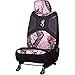 Browning Arms Company Pink Buckmark Brand Camo Logo Infinity Camouflage Version 2.0 Auto Car Truck SUV Vehicle Universal-Fit Safe Seam Seat Airbag Compatible Low Back Bucket Seat Cover with Head Rest Cover - PAIR