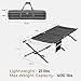 Kazmi Wide Camp Cot – Lightweight Folding Outdoor Bed with Durable Carry Bag Perfect for Camping, Backpacking, Travelingthumb 2