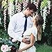 12 Pack Wisteria Artificial Flowers - 3.7 Feet/Pc Hanging Floral Garland Fake Silk Flowers, 12 Faux Vines, Perfect Decor / Photo Backdrop for Wedding, Reception, Home, Wall, Window Decorations (WHITE)