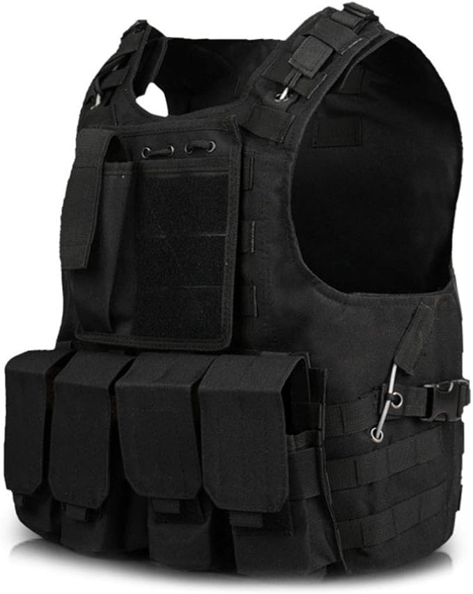 Toyfun Kids Tactical Vest Kit Woodland Camo Combat Assault Waistcoat Army/Military/Police Style