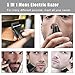 Ceenwes Beard Trimmer Rechargeable Mens Electric Razor Shaver 5 in 1 Man's Grooming Kit Nose Trimmer Lettering Knife Hair Clippers with 2 Combs