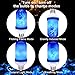 CPPSLEE Upgraded LED Flame Light Bulbs, 4 Modes Flickering Light Bulbs, E26 Base Fire Flame Bulb for Halloween Decorations Outdoor, Christmas Lights Patio Indoor Home Decor (Blue, 2 Pack)