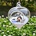 Siyaglass Pack of 3 Hanging Terrarium Glass Vase Flower Air Plant Pot Container Home Office Wedding Decoration Heart Shape