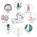 Mini Portable Sewing Machine Double Speed Control Double Thread Needle Electric Household Automatic Sewing Machine with Foot Pedal and Extension Table
