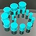 Piercing Area 8 Pairs Thin&Solid Silicone Flexible Ear Plugs Gauges Kit Piercing Jewelry