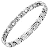 Womens Titanium Magnetic Therapy Ankle Bracelet for Arthritis Pain Relief and Tarsal Tunnel Adjustable
