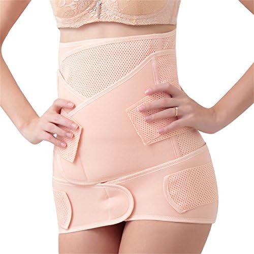 JustCreat Elastic Postpartum Postnatal Recoery Support Girdle Belt Post Operative Belly Wrap for women and Maternity,L