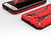 Zizo Static Series Compatible with LG Aristo Case Military Grade Drop Tested with Built in Kickstand LG Fortune Case RED Black