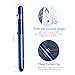 Nurse LED Penlight with Pocket Clip Medical Reusable Pen Light with Pupil Gauge Set by Paramed for Nursing Students Doctors Clinical Occasion with Batteries Free, 2 Piece, Black and Dark Blue