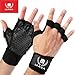 MAVA Open Gym Gloves for Men & Women; Padded Weight Lifting Gloves with Wrist Support for Comfort, Protection; Strong-Grip Fingerless Workout Gloves for Men & Women; Anti-Sweat Gym Accessories