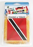Trinidad & Tobago Flag Rear View Mirror Mini Banner 4
