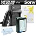 Replacement NP-FW50 Battery And Charger Kit For Sony Alpha a6000, a6500, a6300, a5100, a3000, Alpha a7 a7K Interchangeable Lens Camera and Sony QX1 Smartphone Attachable Compact System + Ac/Dc Charger