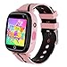 Kids Smartwatch with GPS LBS Double Positioning Tracker Phone Call Waterproof Smart Watch for Kids SOS Games Camera Pedometer Voice Messages Flashlight Alarm Clock for 3-12 Years Old Kids