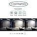 Dimmable LED Desk Lamp by Amebay, 108 Degree Folding Touch-Sensitive Control Table Lamp with Adjustable Calendar Alarm Temperature LED Display, 5V/1A Energy-Saving Light for Home Bedroom
