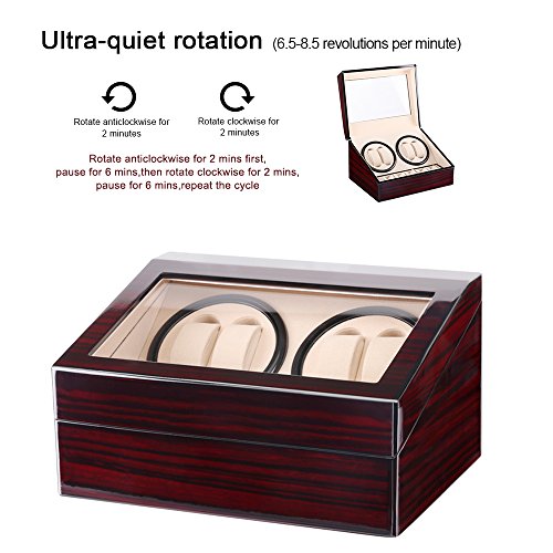 Kranich Automatic Watch Winder Box Luxury Wooden Storage Case