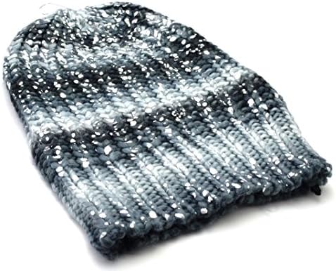 Mudd Junior Girls Winter Fashion Knit Hat-fushia Black Gray