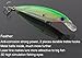 Fishing Lures Hard Bait Minnow Swimbait Crankbait Jerkbait Popper Topwater Lures with Treble Hooks 3D Eyes Freshwater Saltwater Fishing Lures for Bass Trout Walleye Pike Catfish 4.5in 0.46oz 10pcs