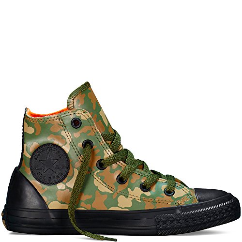Converse kids all star hi shoes herbal black sandy size…