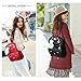 Vegan Leather Purse Backpack Mini Women Fashion Quilted Small Size Shoulder Bag