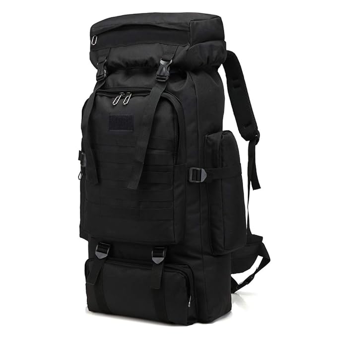 Hihey Rucksack 80L Wasserdichtes Klettern Wandern Camouflage Rucksack Große Kapazität Camping Bergsteigen Outdoor Sport Rucks