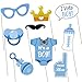 Tinksky Girls Boys Baby Shower Birthday Party Gender Reveal Photo Booth Props on Sticks Set Decorations for Party Favors 30 -pack