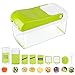 Vegetable Slicer Chopper Dicer, MVPOWER Onion-Fruit-Cheese-Vegetable Spiralizer Mandoline Slicer with 8 Interchangeable Stainless Steel Blades, Multifunctional Dicer, Kitchen Cutter, Peeler, Grater
