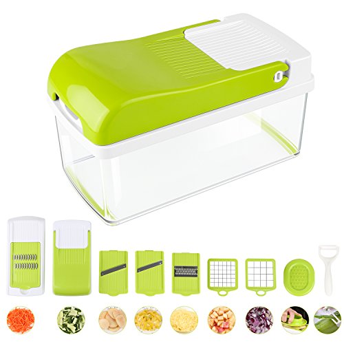 Vegetable slicer chopper dicer, mvpower onion-fruit-che…
