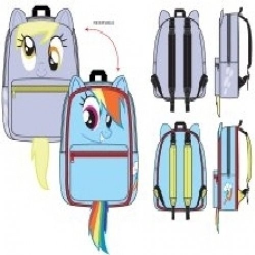 My Little Pony Derpy Hooves / Rainbow Dash Reversible Backpack Bookbag