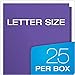 Oxford Twin-Pocket Folders, Textured Paper, Letter Size, Purple, Holds 100 Sheets, Box of 25 (57514EE), 8-1/2 x 11